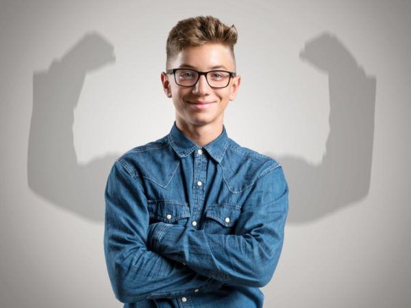 A teenager becoming confident by practicing life skills for teens.