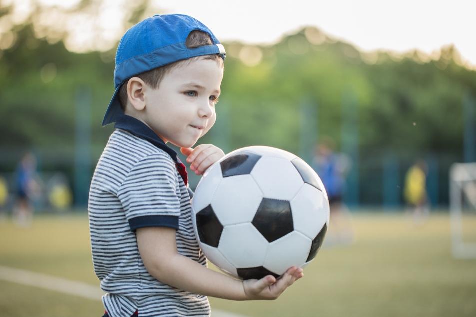 A child engaged with outdoor play.