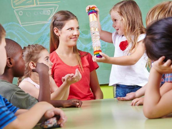 Children in early childhood education center.