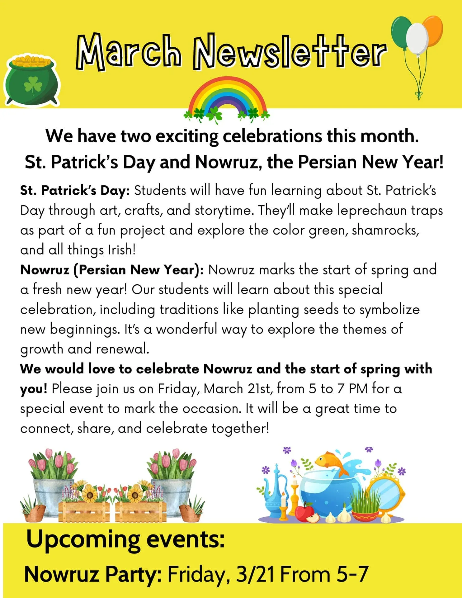 Printables 5 Welcome to March